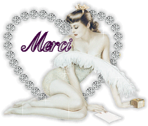 Gif animé merci femme