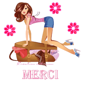 Gif animé merci femme