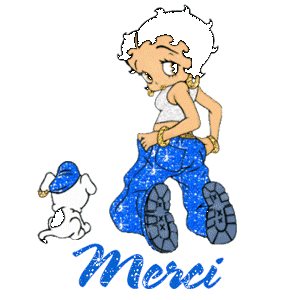 Gif animé merci Betty Boop