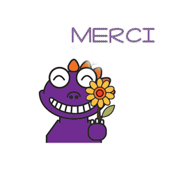 gif animé merci fleur