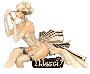 Gif animé merci femme