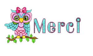 Gif animé merci hiboux