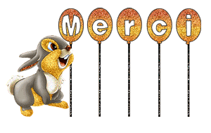 Gif animé merci lapin