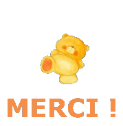 Gif animé merci ours
