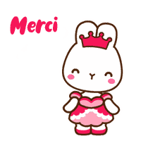 gif animé merci fille