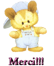 Gif animé merci nounours