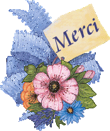 gif animé merci fleurs