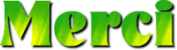 gif animé merci vert