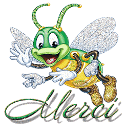 gif animé merci insecte