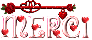 gif animé merci coeur