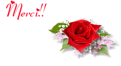 Gif animé merci rose