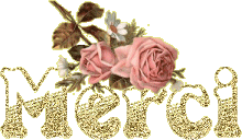 Gif animé merci doré