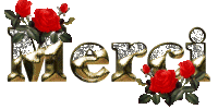 Gif animé merci rose