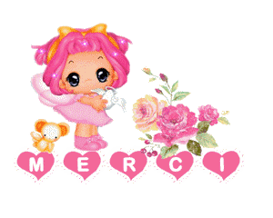 Gif animé merci fille