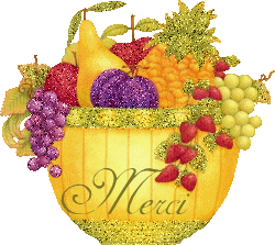 Gif animé merci fruits