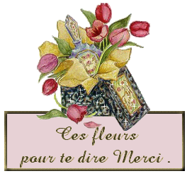 Gif animé ces fleurs pour te dire merci