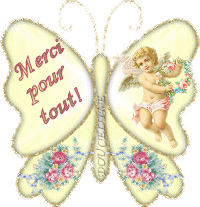 Gif animé merci pour tout papillon