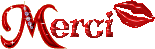 Gif animé merci bisous