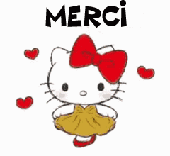 gif animé merci Hello Kitty