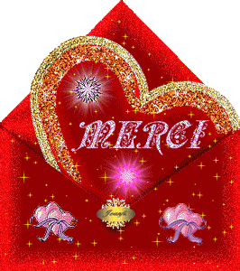 Gif animé merci carte