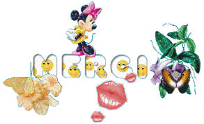 Gif animé merci Minnie