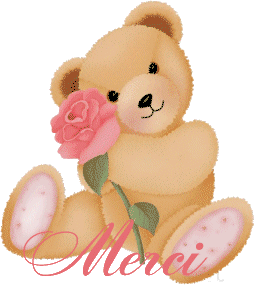 gif animé merci ours