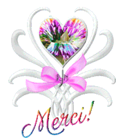 gif animé merci coeur rubans