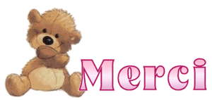 gif animé merci ourson