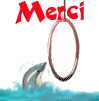 Gif animé merci dauphin