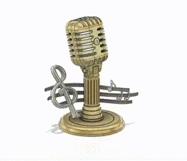 Gifs animés de micros et microphones