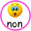 Smileys animés Non