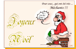 Gif animé joyeux Noël comique