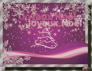 Gif animé joyeux Noël patins