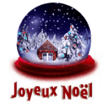 Gif animé joyeux Noël boule