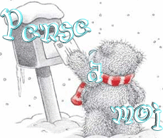 Gif animé je pense à toi ourson