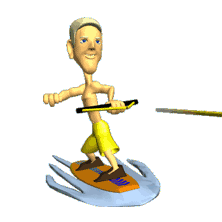 Gif animé planche nautique