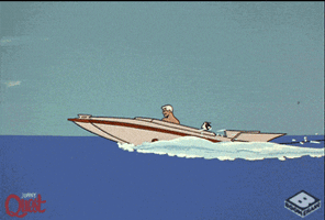 Gif animé ski nautique