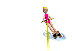 Gif animé ski nautique
