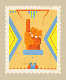 Gifs animés de timbres