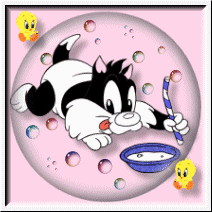 Gif animé Sylvestre gros minet